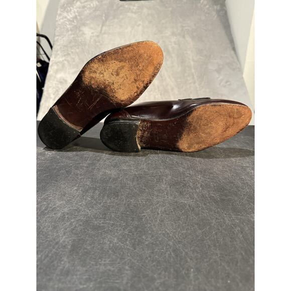 Bally Shoes Mens Size 10 W Brown Leather Loafers Kiltie Brogue Made Italy main image 4